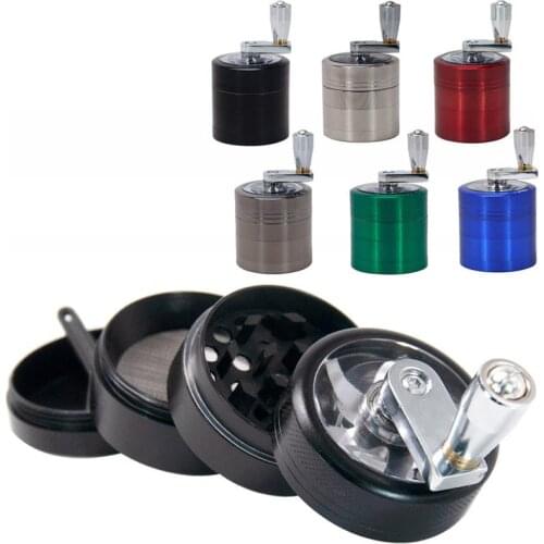 Tobacco Grinder 4-layer Aluminum Herbal Herb Tobacco Grinder Smoke Grinders grinder weed herb grinder Cigarette Accessories