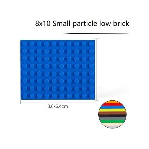 8x10 8pcs Small particle low brick Assemble building blocks Compatible with multi-brand blocks DIY