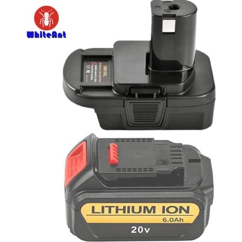 DM18RL Battery Converter For Ryobi Adapter 18V Tools Battery Accessories Compatible For DeWalt 20V For Milwaukee M18 18V Battery