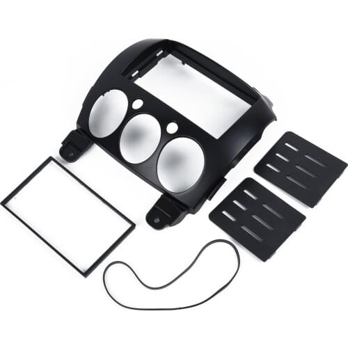 Car Stereo Radio Replace Cover Trim Frame Plate For Mazda 2/Demio 2007-2014 Dash Panel 2 Din Frame Trim