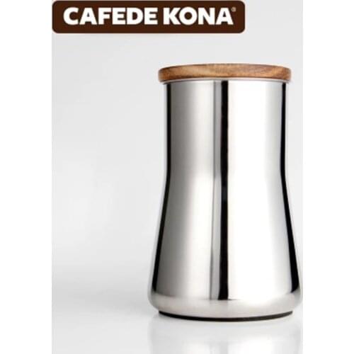 CAFEDE KONA Barista assistant sifter filter fine powder coffee smell cup grinder powder feeder hand coffee stainless steel 350ml