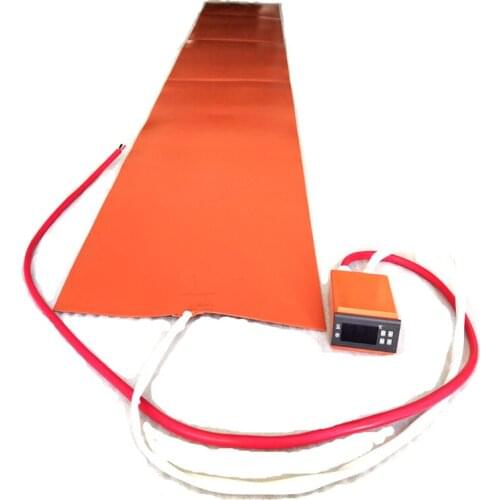 110v 4000w 350*1850*1.5mm SnowBoard Press Heater digital thermostat on wire 1000mm lead wire out from middle of 350mm side