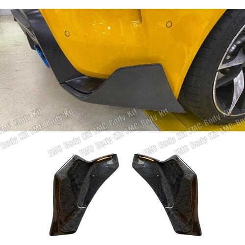 Real Carbon fiber Rear Lip Diffuser FRP Black Rear Lip Spoiler For Toyota Supra Splitter 2019 2020 Car Styling