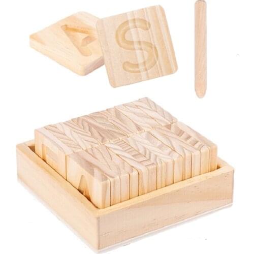 Montessori Writing Board For Kids Wooden Toy DIY Numbers Letters Develop Baby Intelligent Early Education Toy For Children 2020