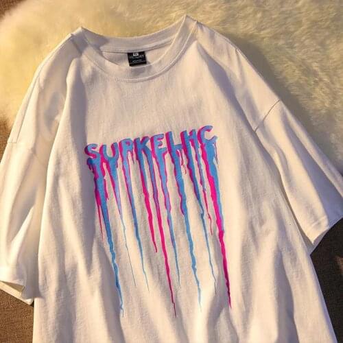 100% Cotton Summer Letter Print T-Shirt Male Gothic Funny Harajuku Tshirt Streetwear Men Fashion Japan Hip Hop T shirts Males