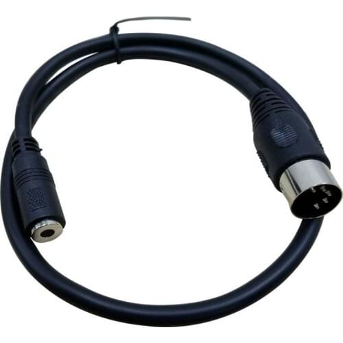 DIN to 3.5mm Cable 50CM 5 Pin DIN Plug Male to 3.5MM Female SmartPhone AUX Headphone Stereo Jack Adapter Input Cable 0.5m 1.5m