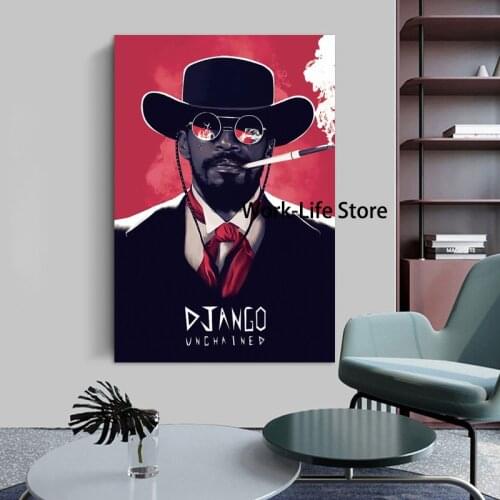 Quentin Tarantino Django Unchained Classic Movie Painting Art Poster Print Canvas Home Decor Picture Wall Print