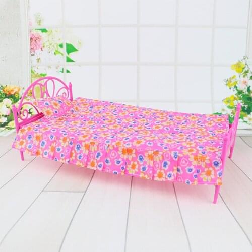 Doll Suit Small Sweet Home Household Berth Diy Gift Box Every Toy Big Bed With A Pillow 2021