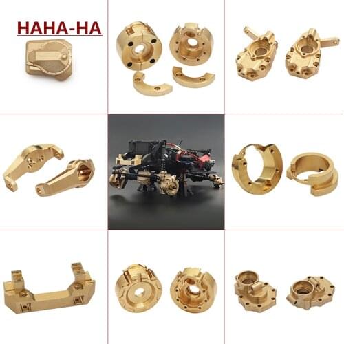 Brass Heavy Duty Counter Weight Set Portal Drive Axle Housing Bumper Mount for RC Crawler Car Traxxas TRX4 TRX6 Upgrade Parts