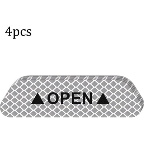 Open The Door Stickers Reflective Stickers Safety Warning Stickers Open Reflective Film Car Door Anti-Collision Strip