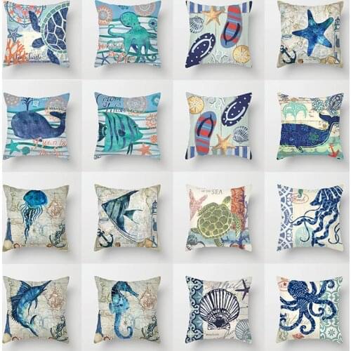 New Marine Animal, Starfish, Seahorse Fish, Pillowcase, Sofa Cushion, Pillowcase Dakimakura