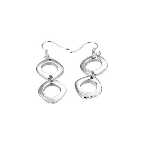 Wholesale fashion jewelry Earrings , M925 Silver color earrings . Nice Jewelry. Good Quality E26