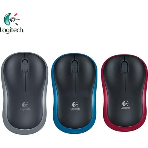 Original Logitech M185 Wireless Symmetric Design Mouse with USB Nano Receiver Linux Support Official Test for Windows Mac OS