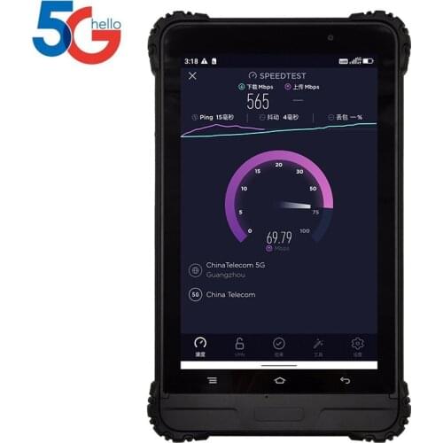 Original Q60 5G Handheld Industrial Rugged Tablet PC Android 10.0 IP68 Waterproof MT6853VZ 8.0" HD 8GB RAM 128GB ROM Glonass NFC