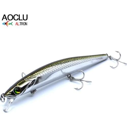 AOCLU Jerkbait wobblers 12.cm 16.4g Depth 0.3-1.3m Hard Bait Minnow Fishing lures magnet weight transfer system for long casting