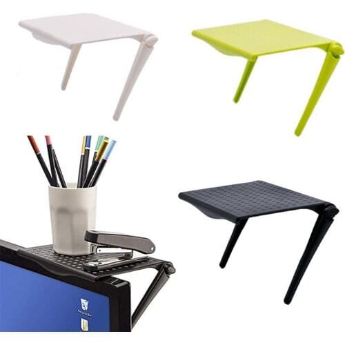 Adjustable Screen Caddy Screen TOP Shelf Desktop Storage Rack Home Storage Supplies