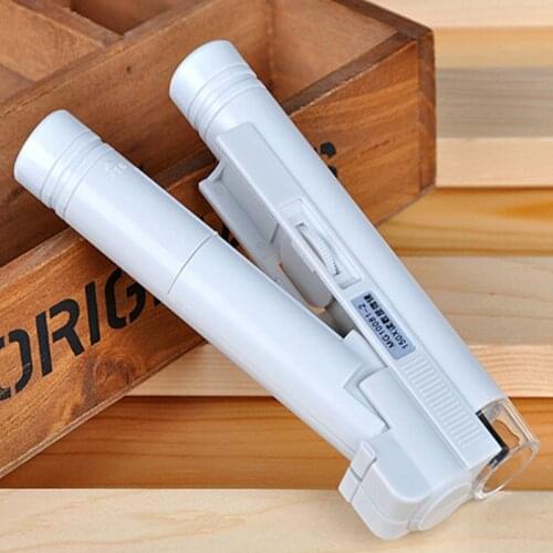 150x LED Illuminated Focus Adjustable Zoom Handheld Magnifier Pocket Microscope Foldable Loupe with Reading Scale 1DIV/0.005mm