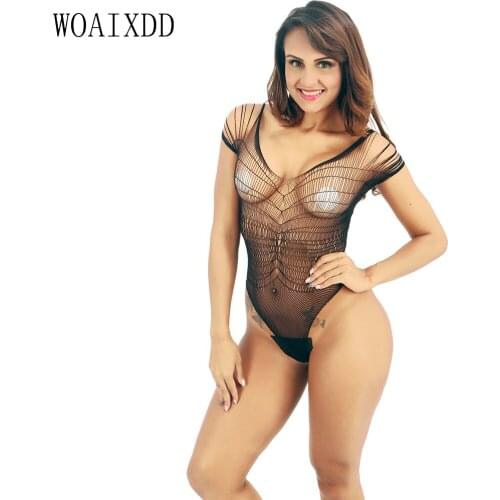 Sexy Bodysuit Women Sleeveless Mesh Bodysuit Top Sheer Lace Bodysuit Rompers Womens Sexy Lingerie Hot Bodycon Jumpsuit