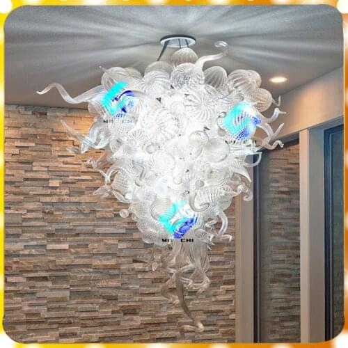 Modern Hand Blown Glass Modern Ceiling Decorative Glass LED Art Chandelier Lightings