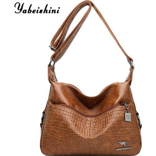 Fashio Style 2020 Alligator Soft Leather Luxury Handbags Women Bags Designer Multi-pocket Crossbody Shoulder Bags for Women Sac