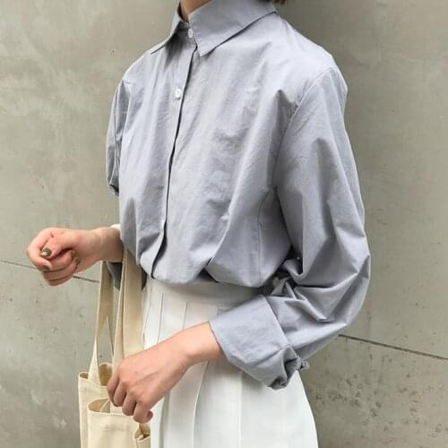 Womens Shirts Tunic Japan Kawaii Ladies Retro Wild Loose Cardigan Student Shirt Female Punk Harajuku Cute Clothes For Women