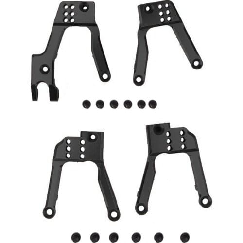 4PCS RC Car CNC Aluminum Shock Damper Towers Mount for 1/10 RC Crawler SCX10 II 90046 90047