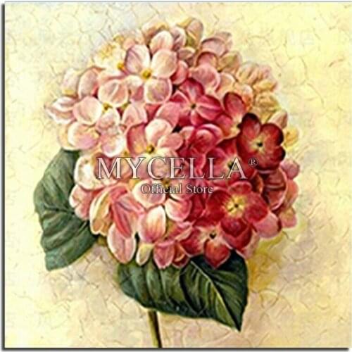 5d Diy Diamond Painting Cross Stitch Hydrangea Flowers Needlework Full Round Diamond Embroidery Mosaic Home Decor Crafts Gift