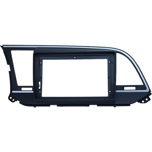 Car Fascia Navigation Frame Dash Kit For 9" Universal Android Multimedia Player For Hyundai Elantra 6th Generation 2016 2017