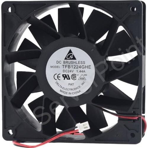 Free shipping original TFB1224GHE 12cm 120mm fan 120x120x38mm DC24V 1.44A Cooling fan for printer or inverter