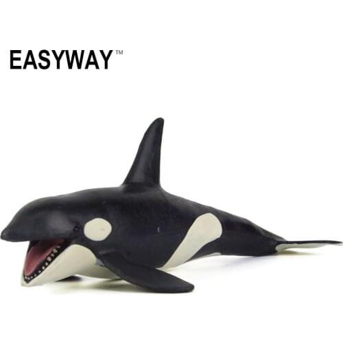 EASYWAY Killer Whale Toys Action Figure Simulation Animal Doll PVC Sea Life Animals Plastic Model Classic Toys for Children Gift