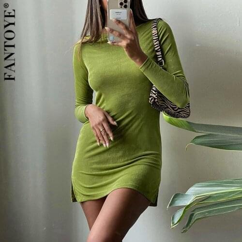 Летние трикотажные платья FANTOYE China At AliExpress