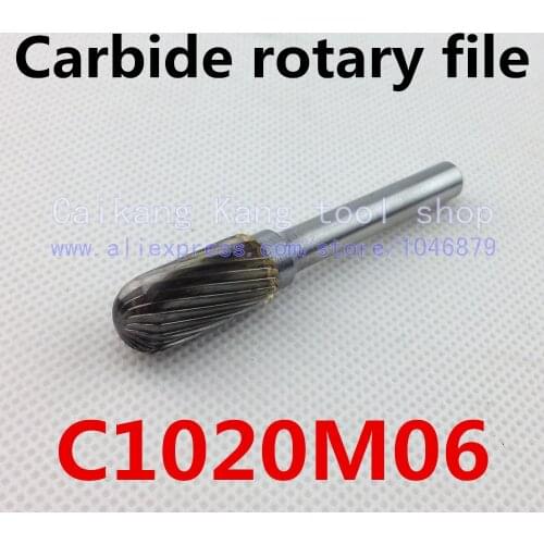 Head 10mm,Cylindrical Ball,carbide rotary burrs, rotary burrs, deburring with rasp, carbide burrs, carbide grinding. C1020M06