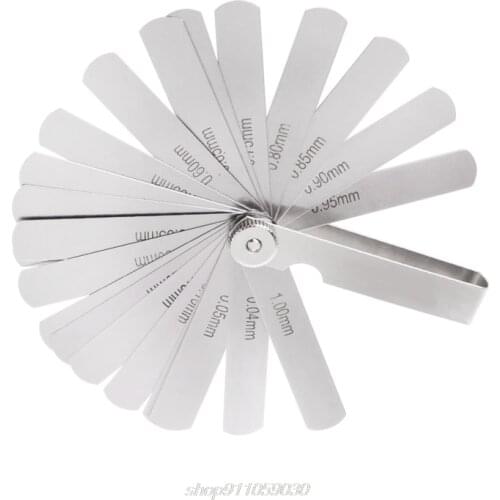 25 Blade 0.05-1mm Feeler Gauge Gage Thickness Measurment Tool Metric Gap Filler N23 20 Dropshipping