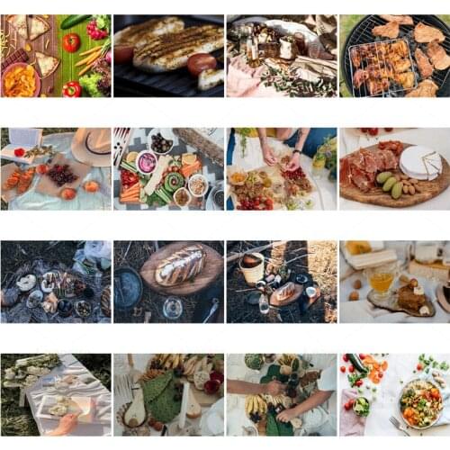 Food Spring Picnic 5D DIY Diamond Painting Home Decoration Mosaic Sticker Diamond Embroidered Wall Art Picture Handmade Gift
