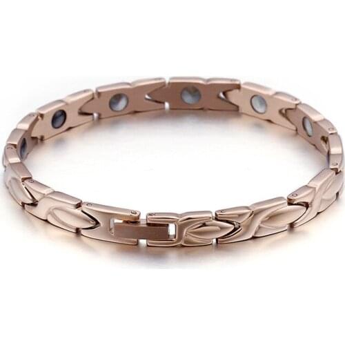 Classic Wild Mens Bracelet Magnet Bracelet Rose Gold Necklace