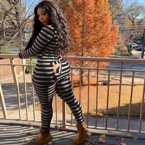 2021 Sexy Pajamas for Women Onesies Kigurumi for Adults Deep V-neck Button Flap Jumpsuit Pyjama Femme Bodycon Stretch Sleepwear