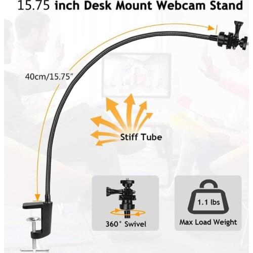 Camera Bracket for Webcam Brio 4K C925e C922x C922 C930e C930 C920 with Desk Jaw