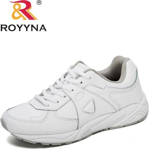 ROYYNA 2020 New Style Korean Fashion Casual Sneakers Women Action Leather Running Shoes Ladies Jogging Walking Footwear Feminimo