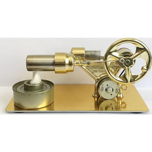 Mini Hot Air Stirling Engine Motor Model Stream Power Physics Experiment Model Educational Science Toy Gift for Children New