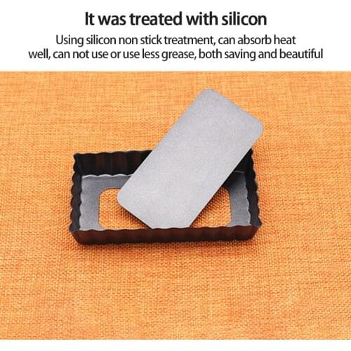 2021 New Fluted Pie Tart Pan Square Flan Pan Mold Pie Pizza Cake Mold Removable Bottom Quiche Tool Cake Mold Baking Accessories