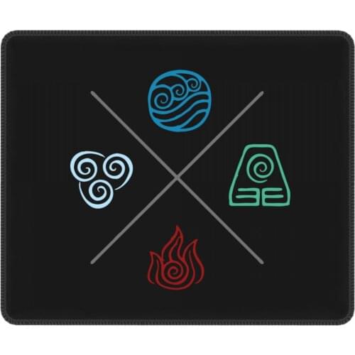 Avatar The Last Airbender Novelty Mouse Pad with Locking Edge Mat Pads Rubber Computer Keyboard Desk Pad