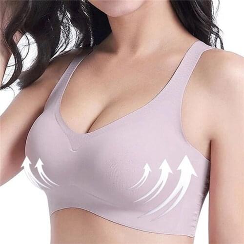 Racerback Bra Women Seamless Vest Bras Tops Breathable Bra No Rims Adjustable Underwear S-XL