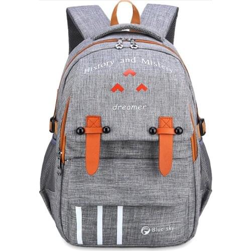 School Bags School Bags New Leisure Students School Bags Boys and Girls Waterproof Canvas Backpacks