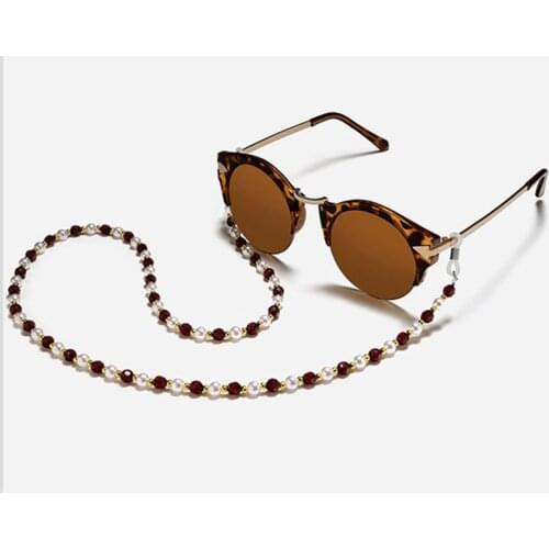 Fashion Vintage Luxury Sun Glasses Beaded Neck Lanyard Cord For Spectacles Sunglasses Chain Strap Eyewears Cord Holder Rope