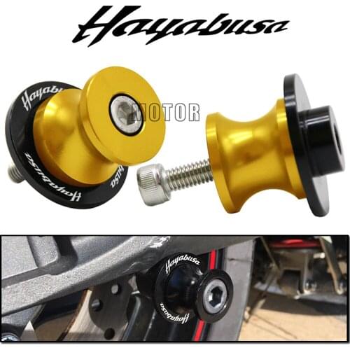 Motorbike CNC Swingarm Sliders Spools 8MM For Suzuki HAYABUSA All Year Motorcycle Rear Swing Arm Protector Stand Screws Paddock