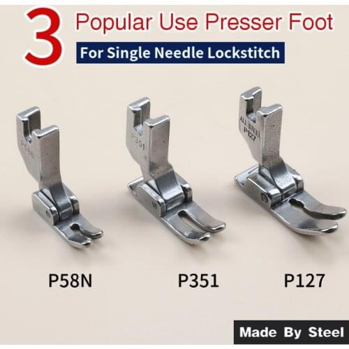 P58N P351 P127 Standard Foot For Industrial 1-needle Lockstitch Sewing Machine JUKI BROTHER CONSEW SINGER Sewing Accessories