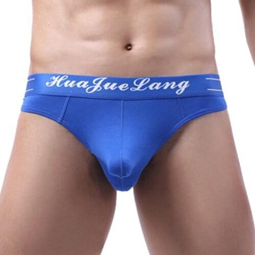 Men Sexy Cotton Low-Rise Triangle Briefs Men Elephant Nose Underwear Breathable Underwear Sexy Boxershorts Underpants Seamless