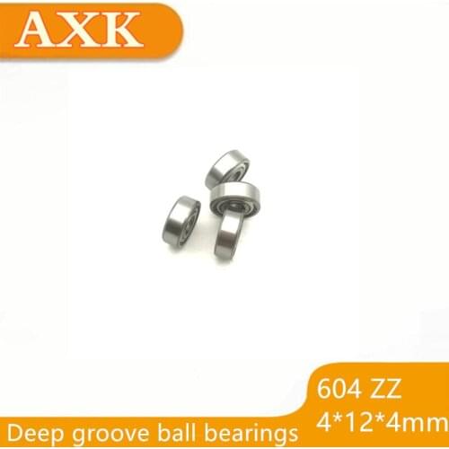 2021 New Direct Selling 604zz Bearing Abec-5 10pcs 4x12x4 Mm Miniature 604z Ball Bearings 604 Zz Emq Quality