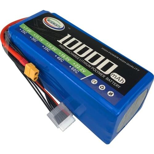 RC LiPo Battery 4S 14.8V 10000mAh 25C Batteries 4S For RC Drone Car Helicopter Quadcopter Airplane Boat Hexacopter