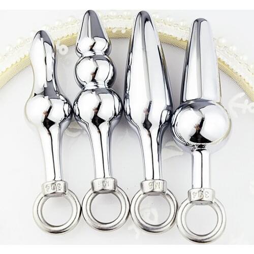 Anal Sex Toys Stainless Steel Metal Butt Plug Dildo Beginner Anal Plug Sex Products For Gay Anus Dilation Anal Bead Plug Adult